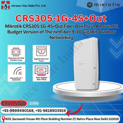 Mikrotik CRS305-1G-4S+Out Fiber Box Plus | A Powerful Budget Version of The netFiber 9 |10 Gigabit Outdoor Networking