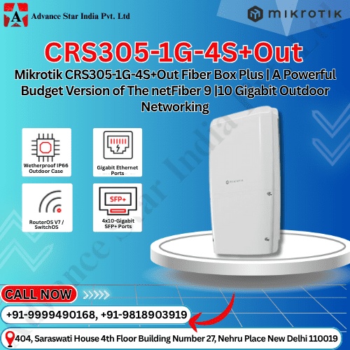 Mikrotik CRS305-1G-4S+Out Fiber Box Plus | A Powerful Budget Version of The netFiber 9 |10 Gigabit Outdoor Networking