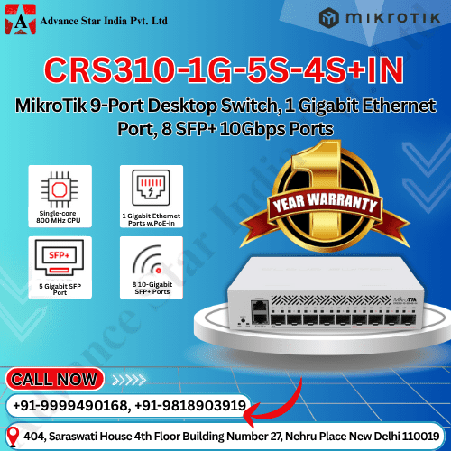Mikrotik CRS310-1G-5S-4S+in