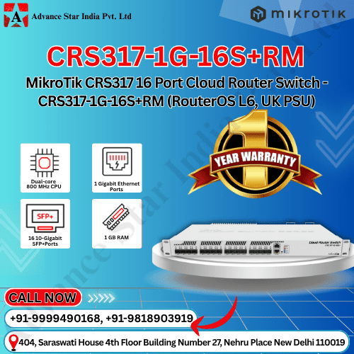 MIKROTIK CRS317-1G-16S+RM (MKT0128A)