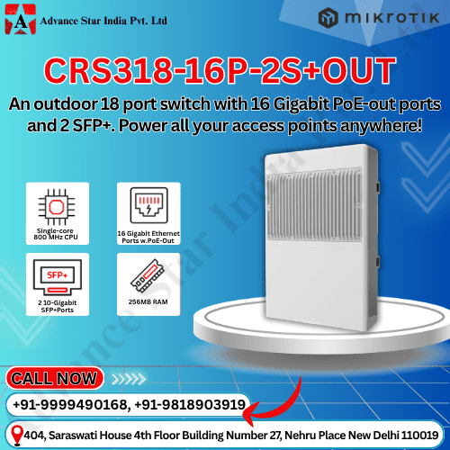 Mikrotik CRS318-16P-2S+OUT