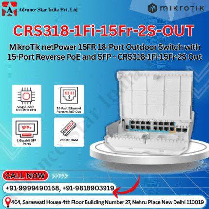 MikroTik 15FR – CRS318-1Fi-15Fr-2S-OUT