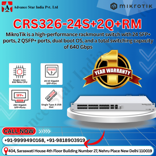Mikrotik RB CRS326-24S+2Q+RM