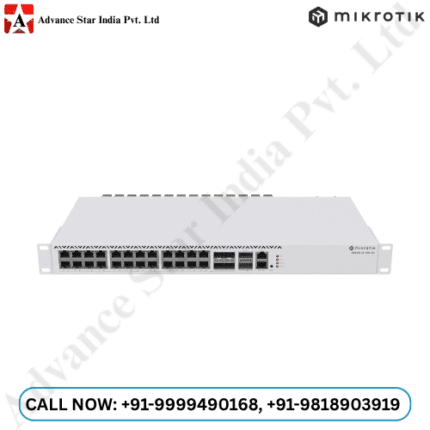 Mikrotik CRS326-4C+20G+2Q+RM | Top of the line switch with incredible 2.5 Gigabit port with Pair of 40 Gbps QSFP+ cages