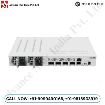 Mikrotik CRS504-4XQ-IN | 100 Gigabit Networking. This Switch is The Next Step in upgrading existing 10 or 25 Gigabit Networks. Multiple powering Options, Dual hot-swap Power Supplies. - Image 5