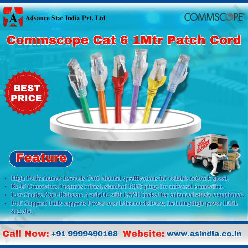 Commscope Cat 6 1Mtr Patch Cord