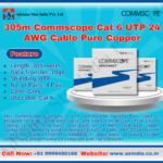 305m Commscope Cat 6 UTP 24 AWG Cable Pure Copper