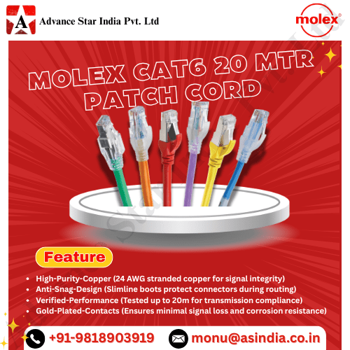 Molex Cat 6 UTP LHZS 20Mtr Patch Cord Dealer