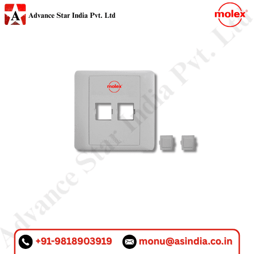 Molex Cat 6 Dual Port Face Plate Dealer in Nehru Place Delhi Ncr