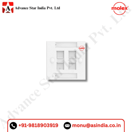 Molex Cat6 Quad Port Face Plate Dealer in Nehru Place Delhi Ncr