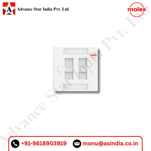 Molex Cat6 Quad Port Face Plate Dealer in Nehru Place Delhi Ncr