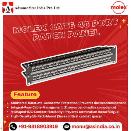Molex Cat6 48 Port Patch Panel Dealer in Nehru Place Delhi Ncr