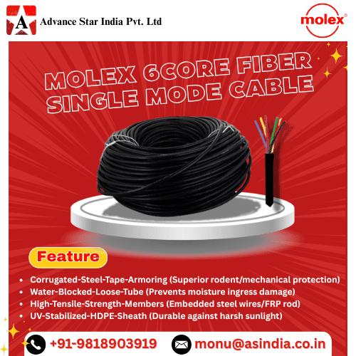 Molex 6 Core Single Mode Fiber Cable Dealer in Nehru Place Delhi