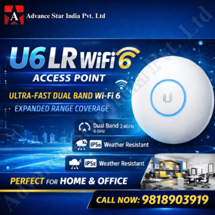 Ubiquiti U6-LR Access Point | Long-Range WiFi 6 Dual-Band UniFi 4×4 AP - Image 1