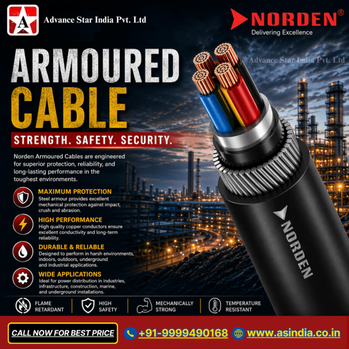 NORDEN Cat 6 utp double jacket armored cable Nehru Place Delhi NORDEN Cat 6 utp double jacket armored cable Nehru Place Delhi