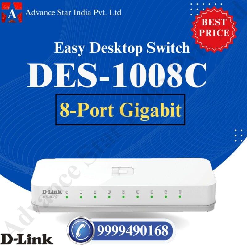8-Port 10/100 Mbps Unmanaged Switch DES-1008C