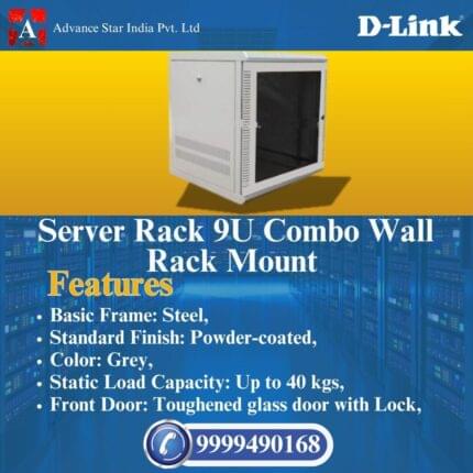 9U 550W 450D Wall Mount Steel Enclosure